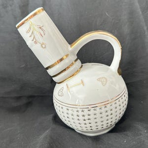 VNTG Japansk Sake/Tekanna Starburst Guld Accent OMBABOON Mark