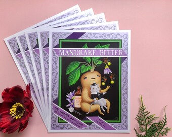 8x10 Small art print | Mandrake remedy for nostalgia | Mandrake Bitter by Grelin Machin