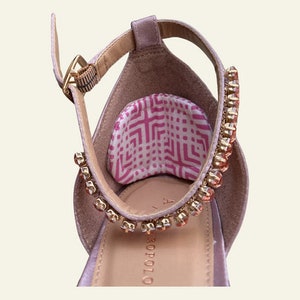 Shoe Pads / Heel Cushions / Fix For Shoes That Are Too Big / Pink Heel Inserts / Upcycle Your Shoes / Shoe Cushions / Two Sizes Available