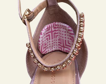 Shoe Pads / Heel Cushions / Fix For Shoes That Are Too Big / Pink Heel Inserts / Upcycle Your Shoes / Shoe Cushions / Two Sizes Available
