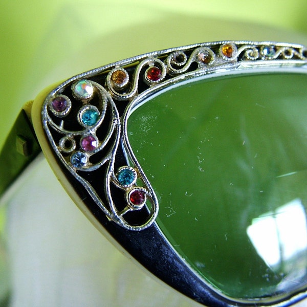 Retro Vintage 1940s Rhinestone Sunglasses Antique Glasses Frames