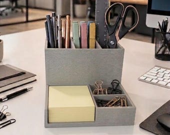 Modern Desk Organizer with Pen Holder | Minimalist Office Accessories