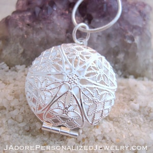 Mystery Star Locket, hidden, peek a boo, sterling silver, charms, birthstones, personalized, custom, memorial, tribute