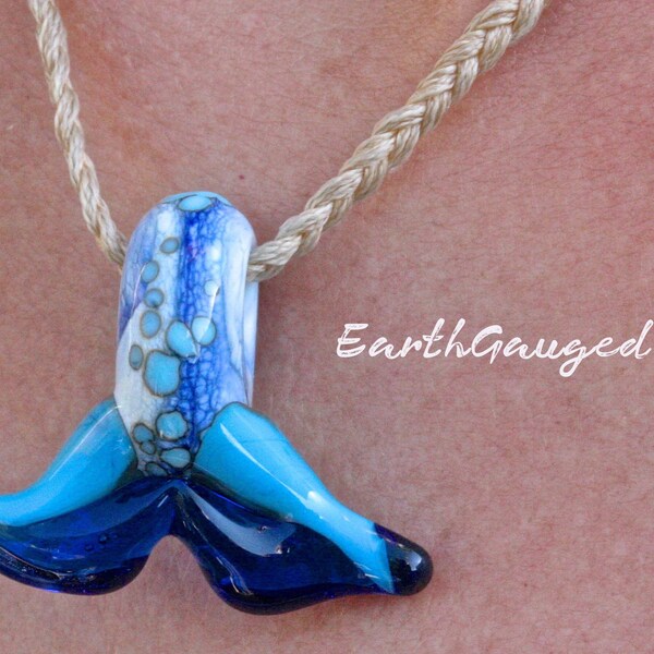 Whale Tail Pendant: Add your sentimental item. Tribute, Pet Ashes, Hair, Sand, Earth, Cremation Jewelry