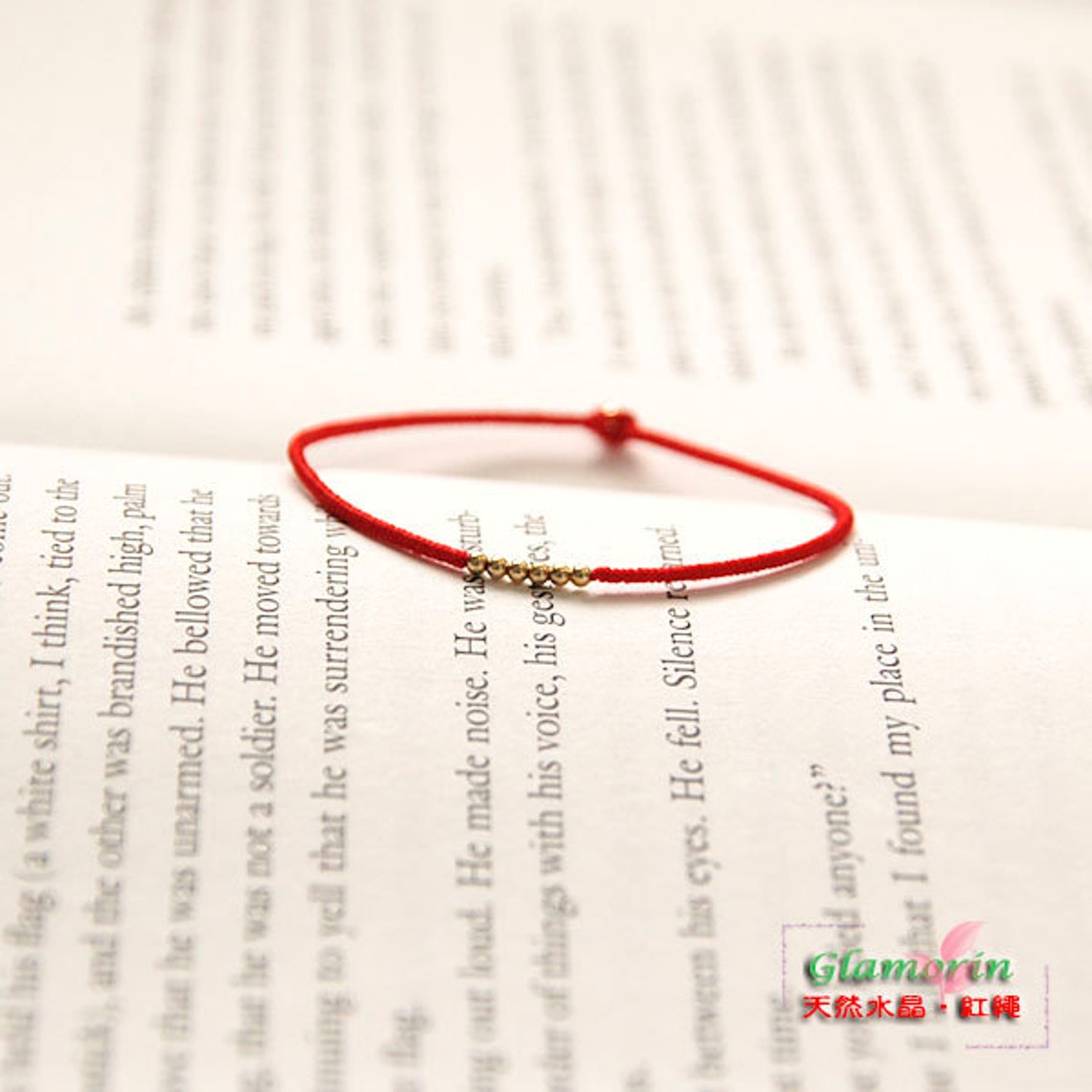 Red String Bracelet Gold Filled Beads Good Luck Chinese Knot Etsy