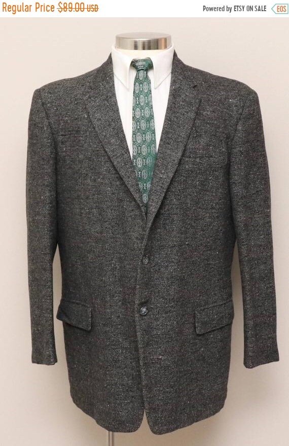 mens grey tweed blazer