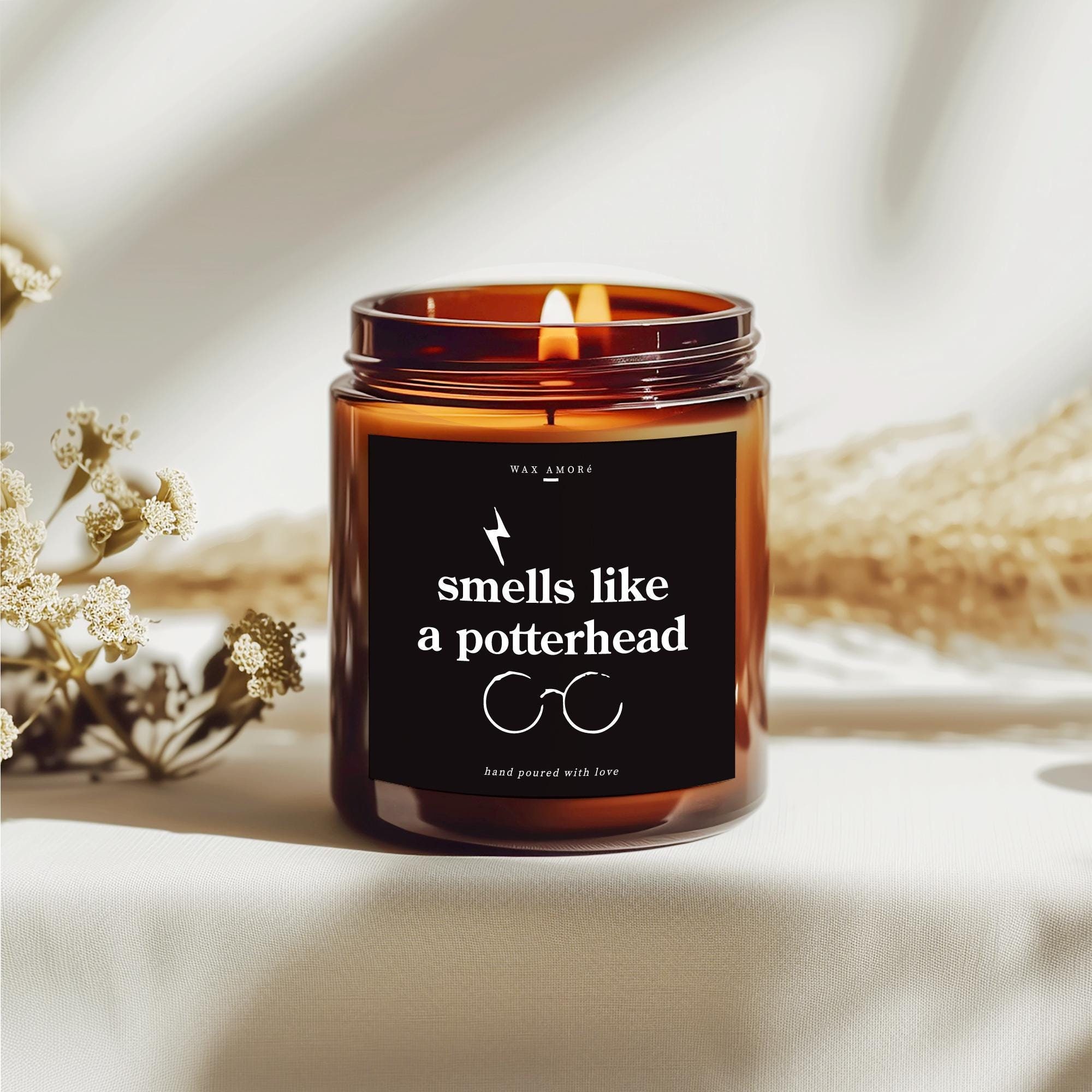 Smells Like A Potterhead Candle Gift, Harry Potter Lover Inspired Gift, Hogwarts Gift For Her Birthday, Magical Wizard Castle Potterholic