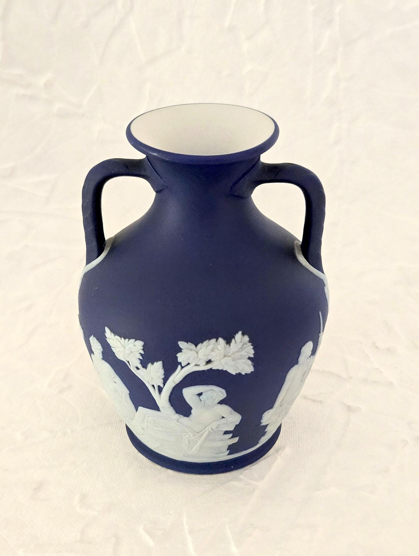 Wedgwood Jasperware Blue Vase - Etsy