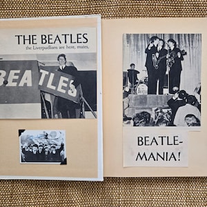 Scrapbook des Beatles Cartes à collectionner dédicacées Photos historiques Souvenirs rock 'n roll Les Fab Four John Paul George Ringo