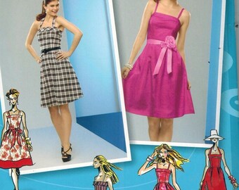 2176 UNCUT Simplicity Pattern Misses Project Runway Dress Spring Sundress Summer