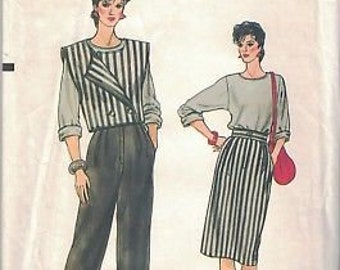 tunic and pants sewing pattern Number 8750 UNCUT Misses/' size 8 Retro Very Easy Vogue misses/' jumper