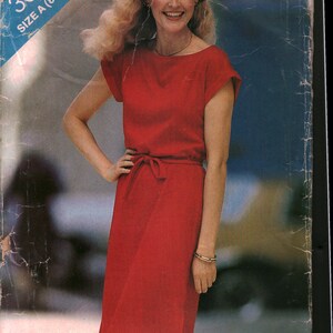 3017 Butterick Vintage SCHNITTMUSTER Misses Kleid Gürtel OOP
