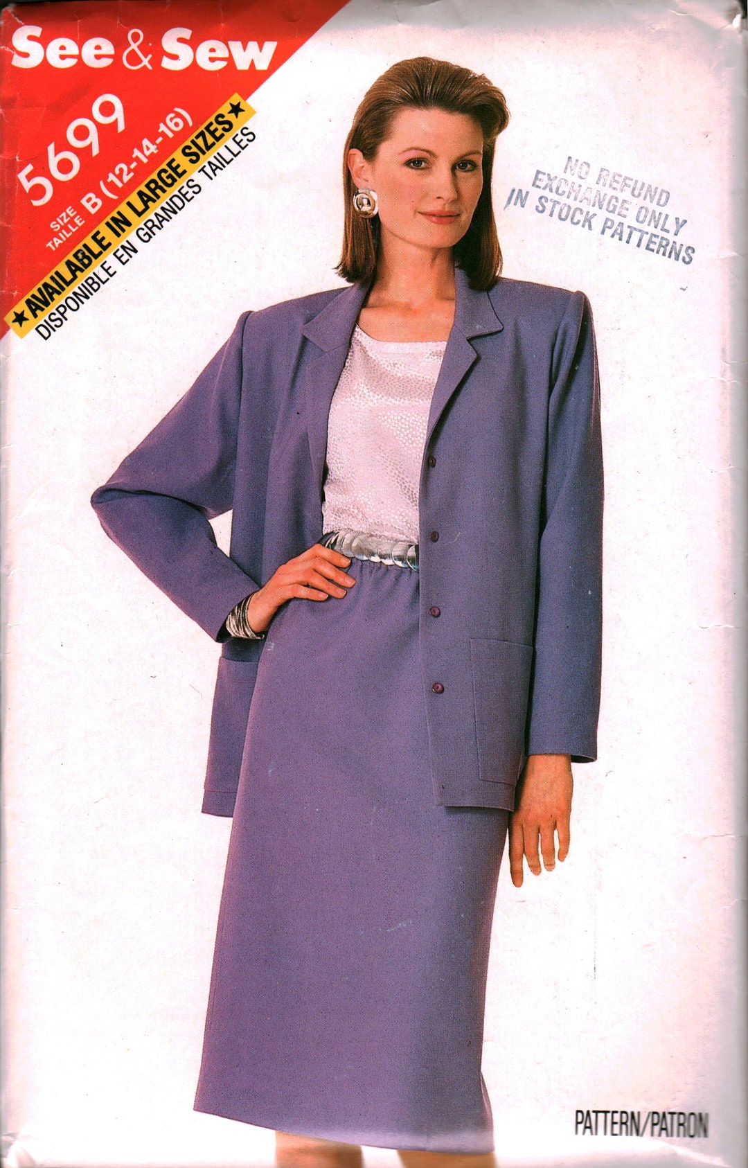 5699 Butterick Vintage SEWING Pattern Misses' Jacket OOP - Etsy