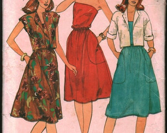 3793 Butterick Vintage SEWING Pattern Misses' Jacket Dress OOP