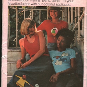 3829 Butterick Vintage SEWING Pattern Applique Transfers OOP
