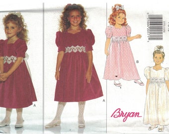 3773 non-cut Butterick SEWING Pattern Girls Bryan Fancy Dress ff Party Flower Girl