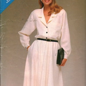5456 UNCUT Vintage Butterick SEWING Pattern Misses Dress Easy See&Sew