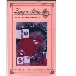 Legacy in Stitches Making Christmas Memories 45 Applique Pattern Tree Skirt 1993