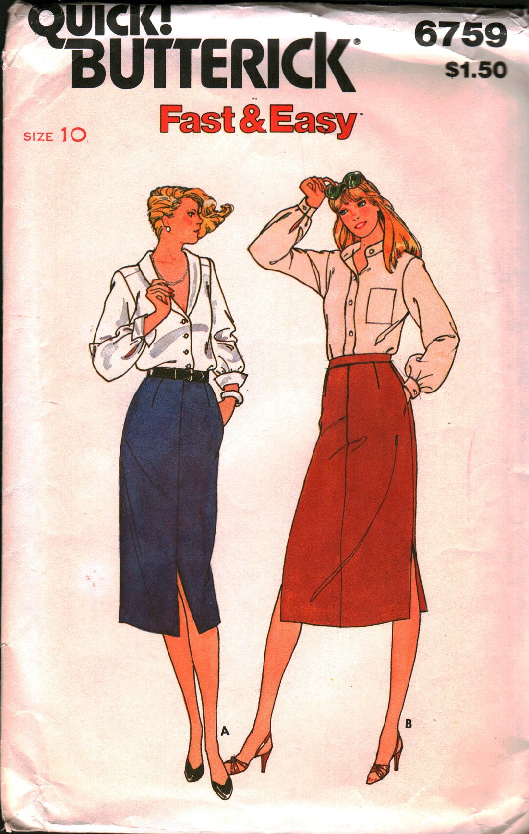 6759 Butterick Vintage SEWING Pattern Misses' Skirt OOP - Etsy