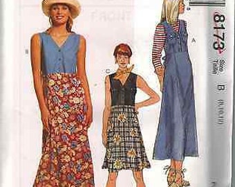 8173 Vintage McCalls SEWING Pattern Misses Pullover Jumper Dress uncut sew oop