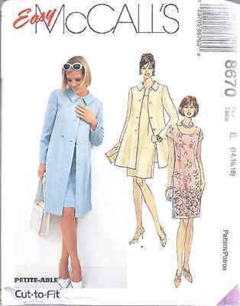 8670 UNCUT Vintage Mccalls SEWING Pattern Misses Unlined | Etsy