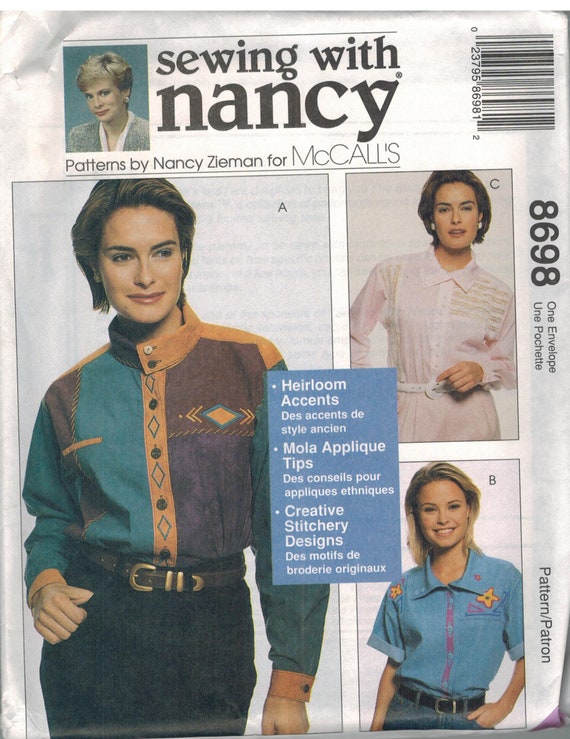 8371 McCalls SEWING Pattern Misses Lined Jacket UNCUT Nancy Zieman Creative OOP 