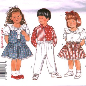 3333 UNCUT Vintage Butterick SEWING Pattern Childrens&#39; Vest Blouse Skirt Shirt Pants OOP