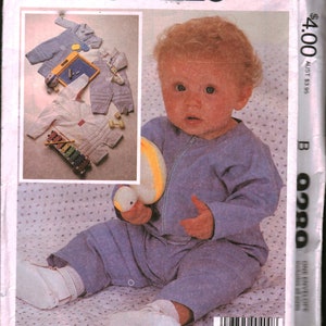 9289 Vintage McCalls Sewing Pattern Infants&#39; Jumpsuit Overalls Shirt OOP