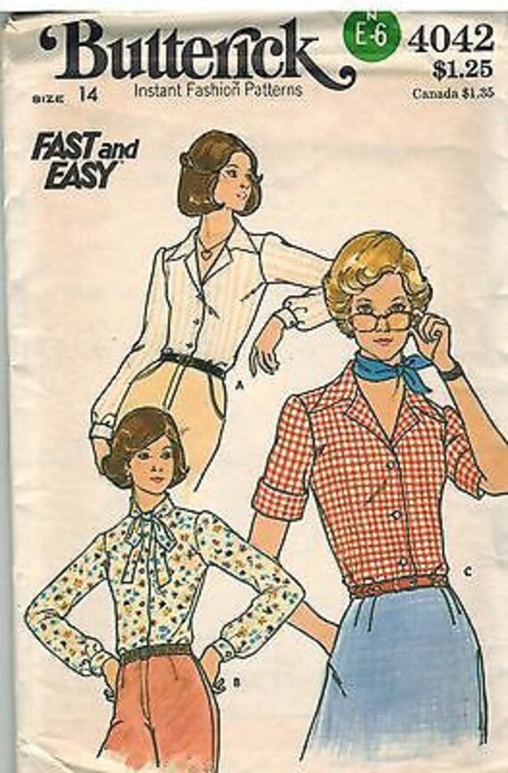 3173 UNCUT Vintage Butterick SEWING Pattern Misses Pullover Top Skirt Easy OOP