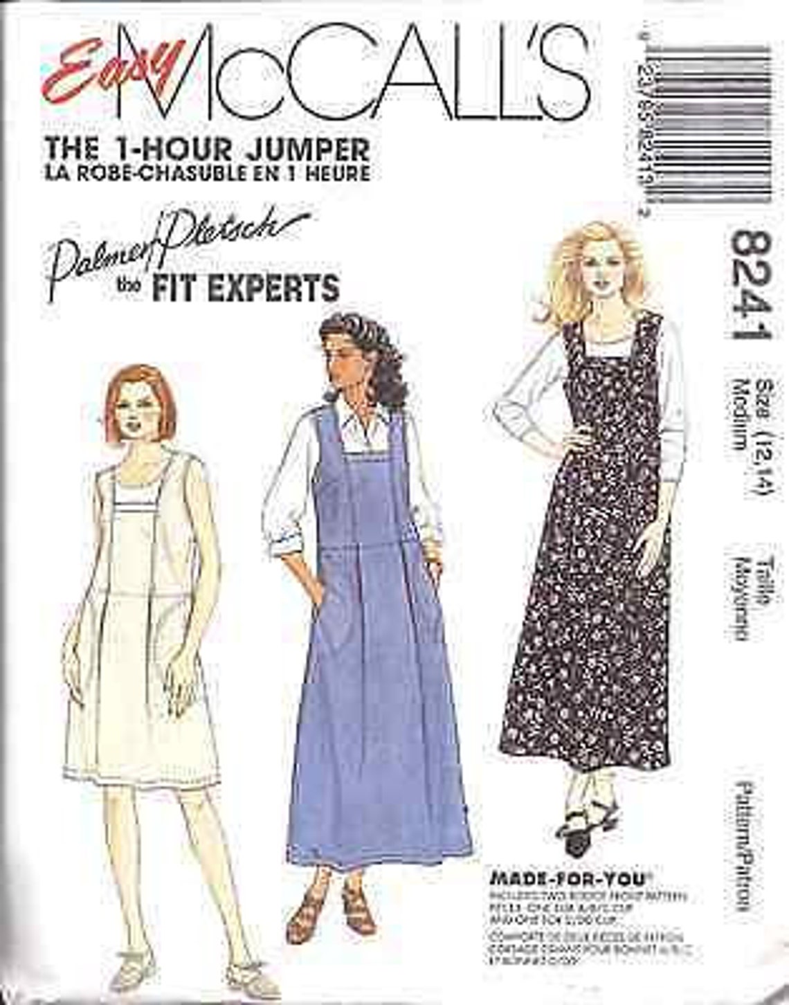 8241 UNCUT Mccalls SEWING Pattern Misses 1 Hour Jumper Very - Etsy