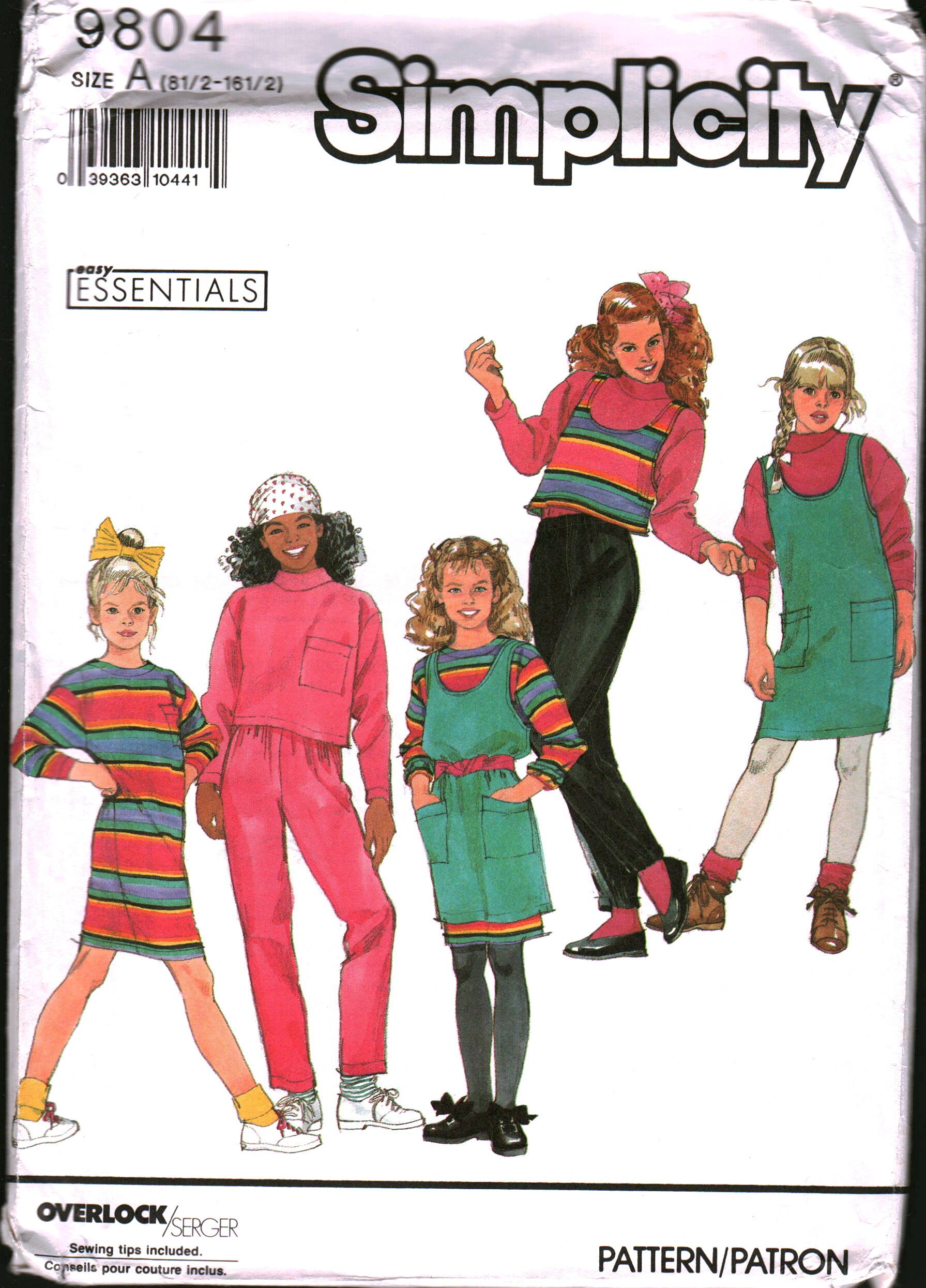 【35％OFF】 Simplicity 9804 - Etsy 裁縫材料