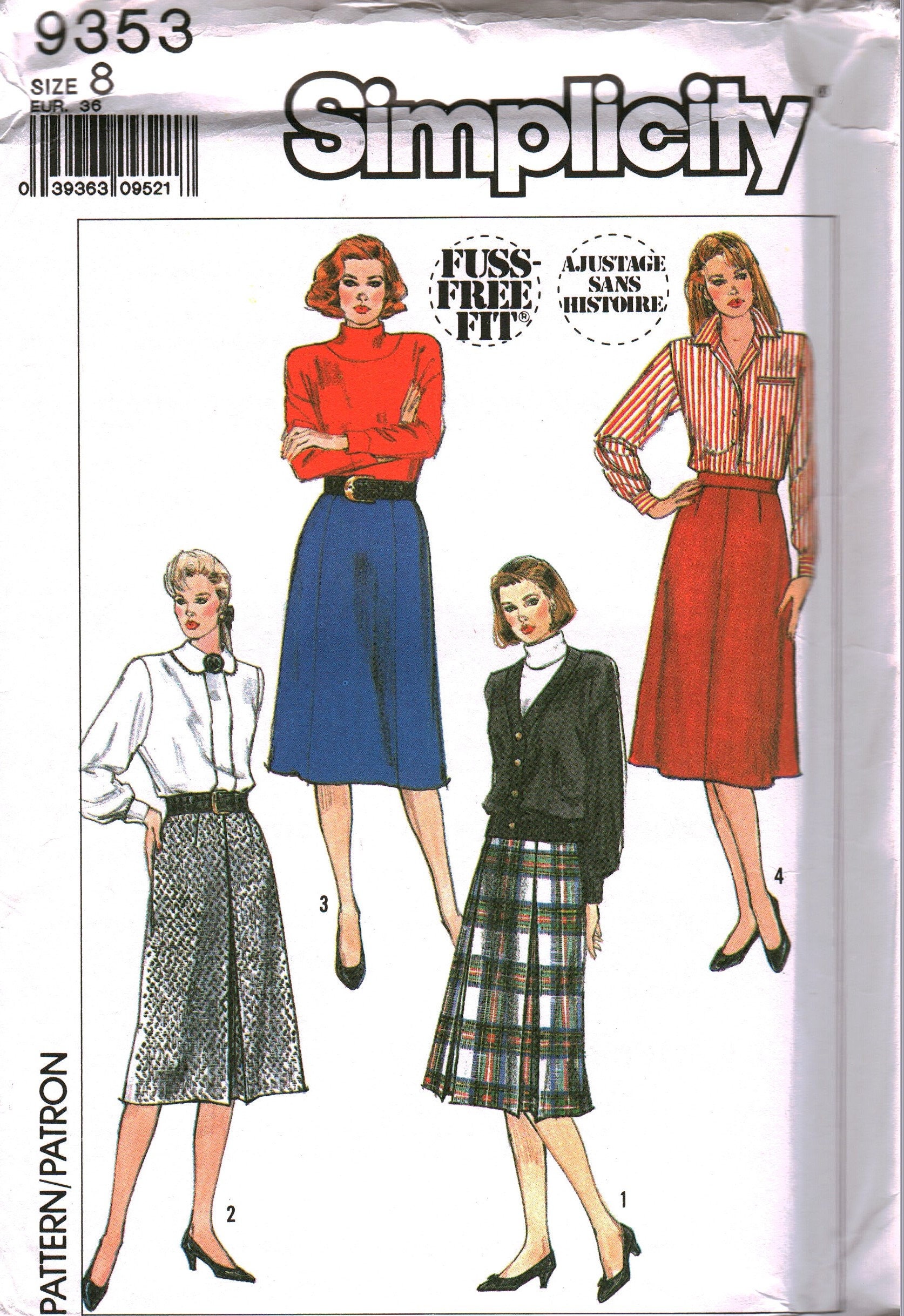 Vintage New Look Sewing Pattern 6462 Misses Jacket Skirt 8-18 uncut oop sew ff