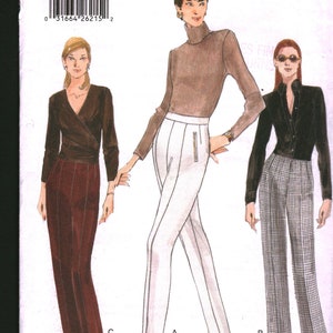 9727 Vintage Vogue Pattern Misses Petite Pants SEWING UNCUT
