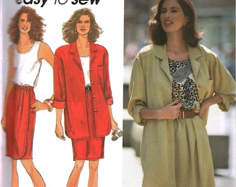 Simplicity Easy SEWING PATTERN 8218 Misses Jackets & Vest XS-XL 
