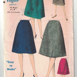5321 Vintage Vogue Sewing Pattern Misses Skirt 1960's 24" Waist