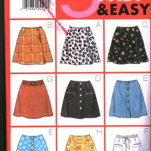 5014 Butterick SEWING Pattern Misses Skirt OOP