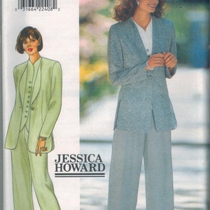 UNCUT Vintage Butterick SEWING Pattern Jessica Howard Jacket Top Pants 4202 Easy