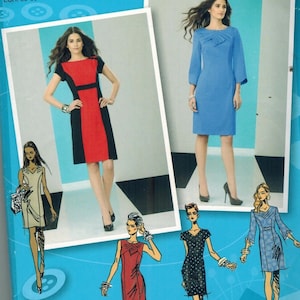 2146 UNCUT Simplicity Pattern Misses Project Runway Dress Neckline Variation
