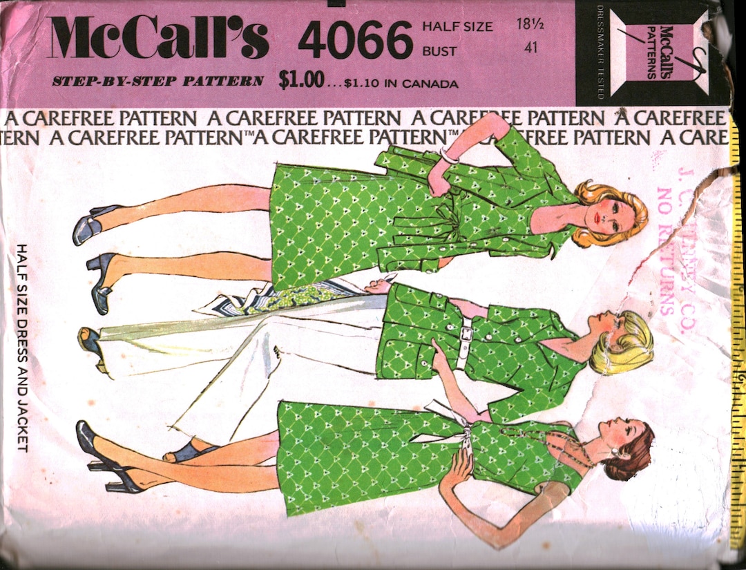 Style 4066 Pattern 4066 Vintage UNCUT Mccalls Sewing Pattern Misses Dress Jacket Sew - Etsy