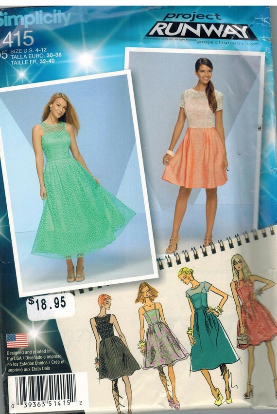 7243 UNCUT Simplicity SEWING Pattern Misses Princess Dress Design Your Own FF