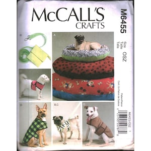 McCalls M6455 Hundebett Leine Geschirr Weste Mantel Schnittmuster OSZ Crafts 2011