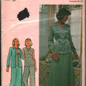 4012 Butterick Vintage SEWING Pattern Misses&#39; Jacket Top Skirt Pants OOP