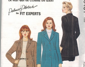 8461 UNCUT McCalls SEWING Pattern Misses Lined Jacket Palmer Pletsch Fit Experts