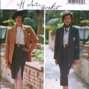 3020 Butterick Vintage SEWING Pattern Misses&#39; Jacket Gonna OOP