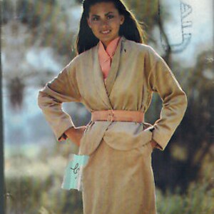 6640 UNCUT Butterick patrón de costura Misses chaqueta falda ver y coser fácil OOP SEW