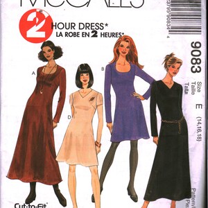 9083 UNCUT Vintage McCall&#39;s SEWING Pattern Misses&#39; Dress OOP