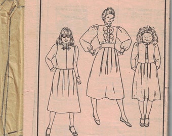 6225 VINTAGE Simplicity Sewing Pattern Girl's Pleated Skirt Blouse Jacket Size 8