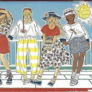 3792 UNCUT Vintage Butterick Sewing Pattern Girl Busybodies Top Skirt Shorts