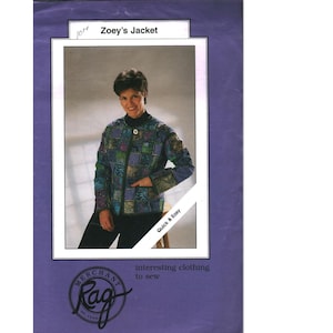 Mönster för raghandlaren Zoeys jacka, Jill Abeloe Mead Patchwork, storlek 6-22
