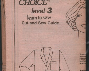 8666 Vintage Simplicity Pattern Jacket Blazer SEWING UNCUT Learn to Sew Level 3